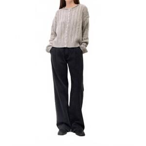 NEW ALL : ROW theodora flared sleeves cardigan in grey